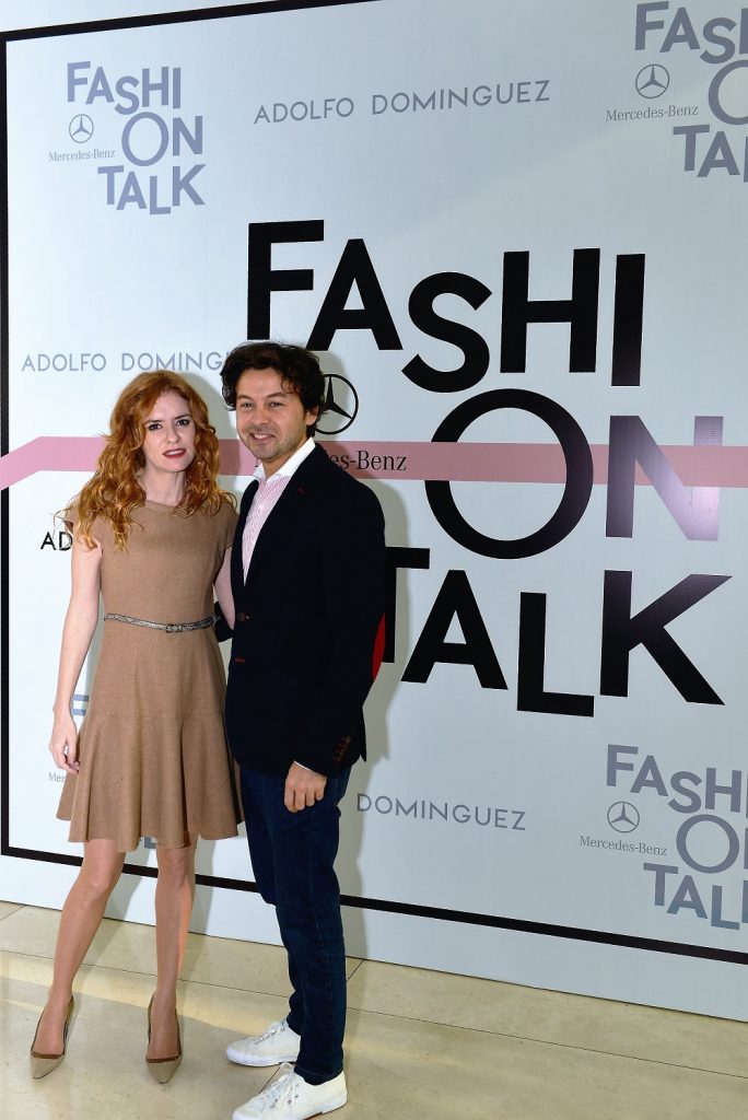 Karina El Azem con Wally Diamante en Mercedes Benz Fashion Talk Adolfo Dominguez