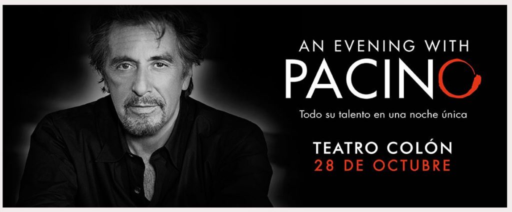 an evening with pacino teatro colon
