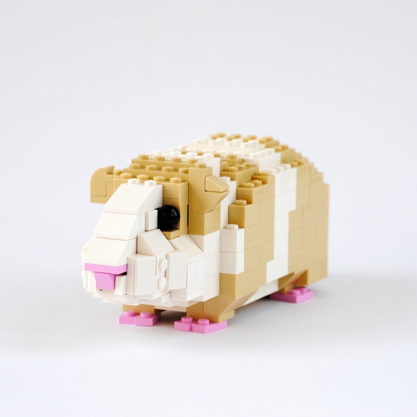 Felix Jaensch animales hechos con LEGO loqueva