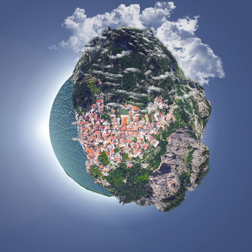 Mini planetas de Janis Petke con Google Earth