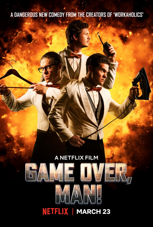 Llega Game Over, Man! Una comedia de acción original de Netflix