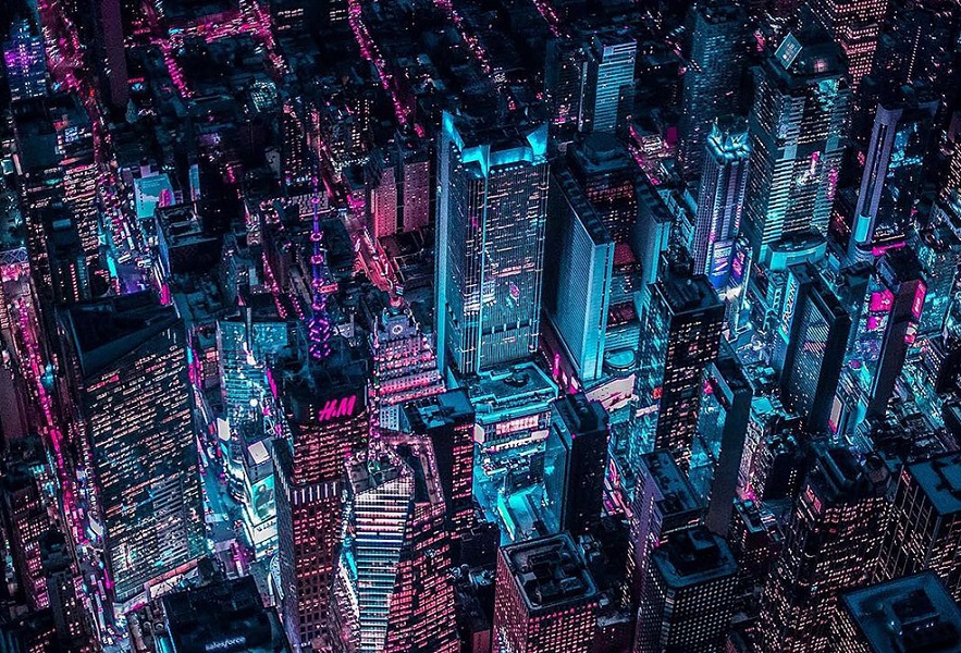 Xavier Portela pinta Nueva York de color Glow home