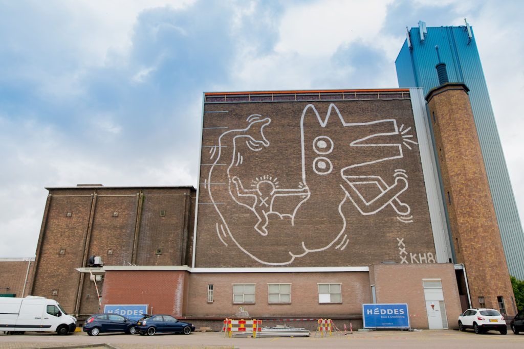 Keith-Haring-mural amsterdam loqueva
