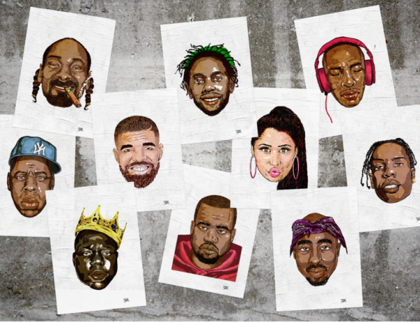Delano Limoen retratos de los más grandes artistas del hip hop