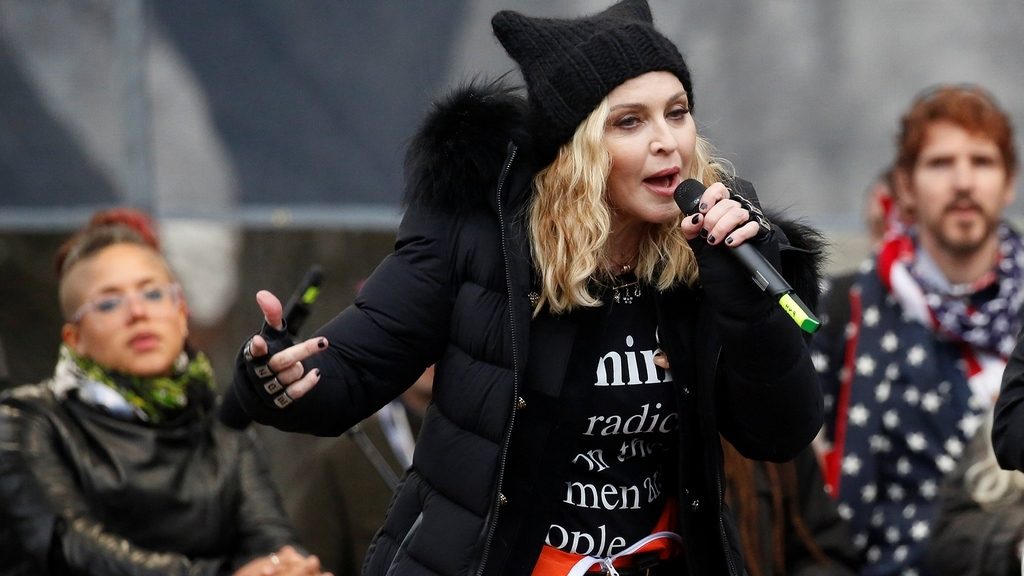 Madonna performs at the Women's March in Washington U.S., January 21, 2017. REUTERS/Shannon Stapleton