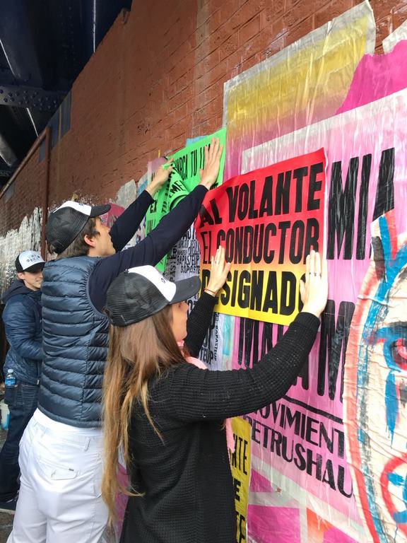 El arte inunda el país para promover #SiTomoNoManejo Mural Salguero
