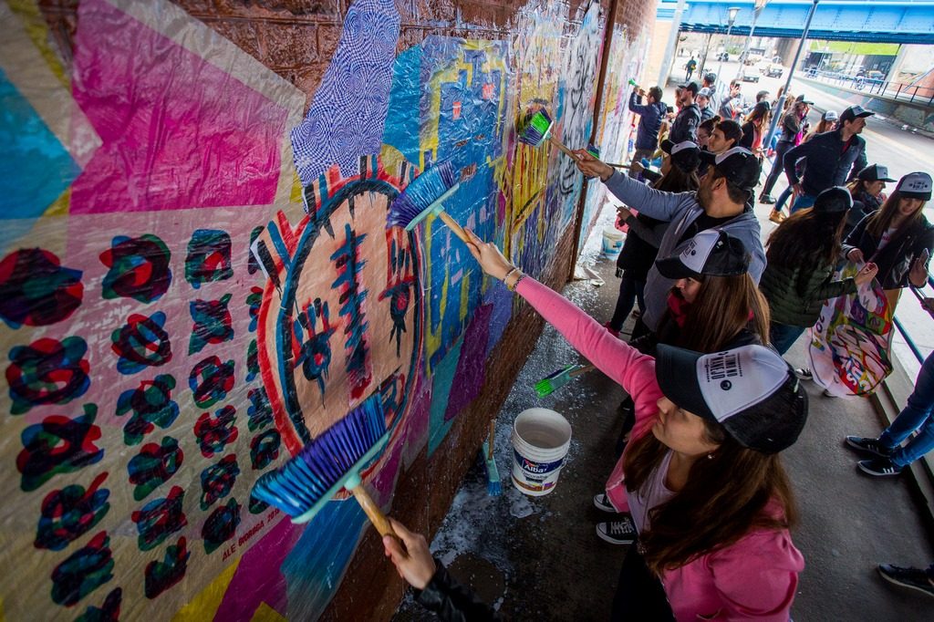 El arte inunda el país para promover #SiTomoNoManejo Mural Salguero