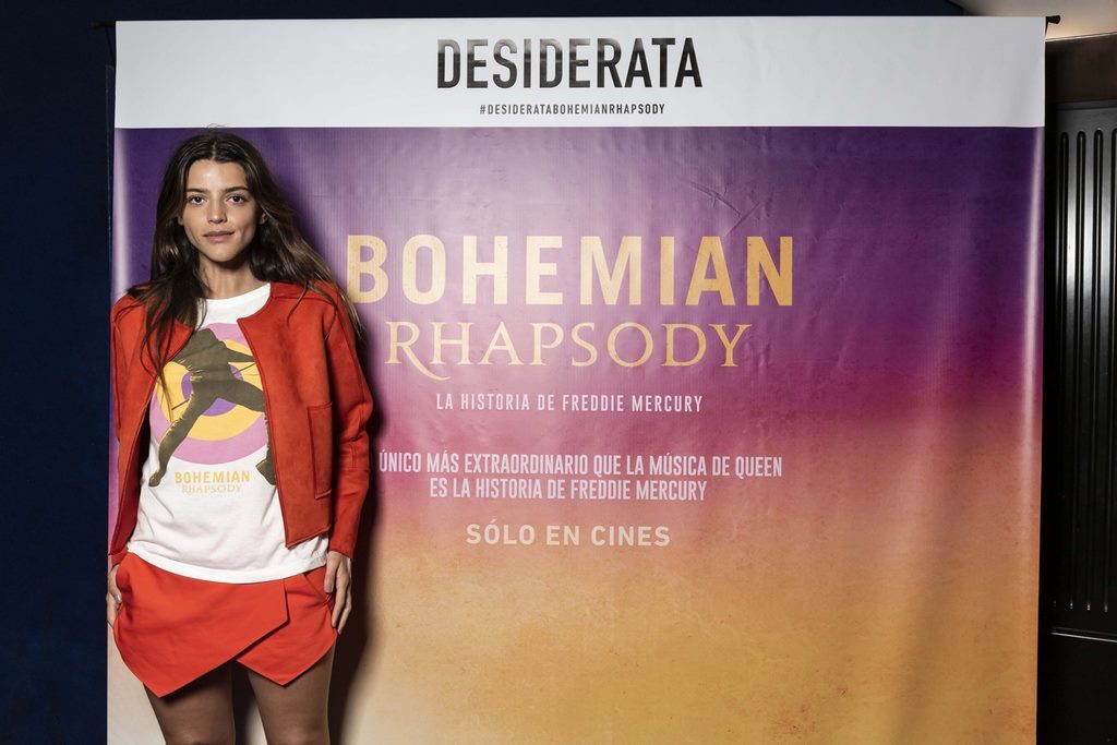 Calu Rivero en el estreno de Bohemian Rhapsody. Avant premier de Desiderata