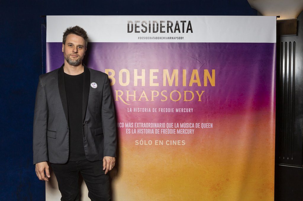 Geronimo Rauch En el estreno de Bohemian Rhapsody. Avant premier de Desiderata