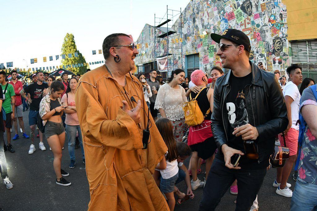 Adrián Francolini, creador de Festival Al Dente, junto a Esteban Lamothe