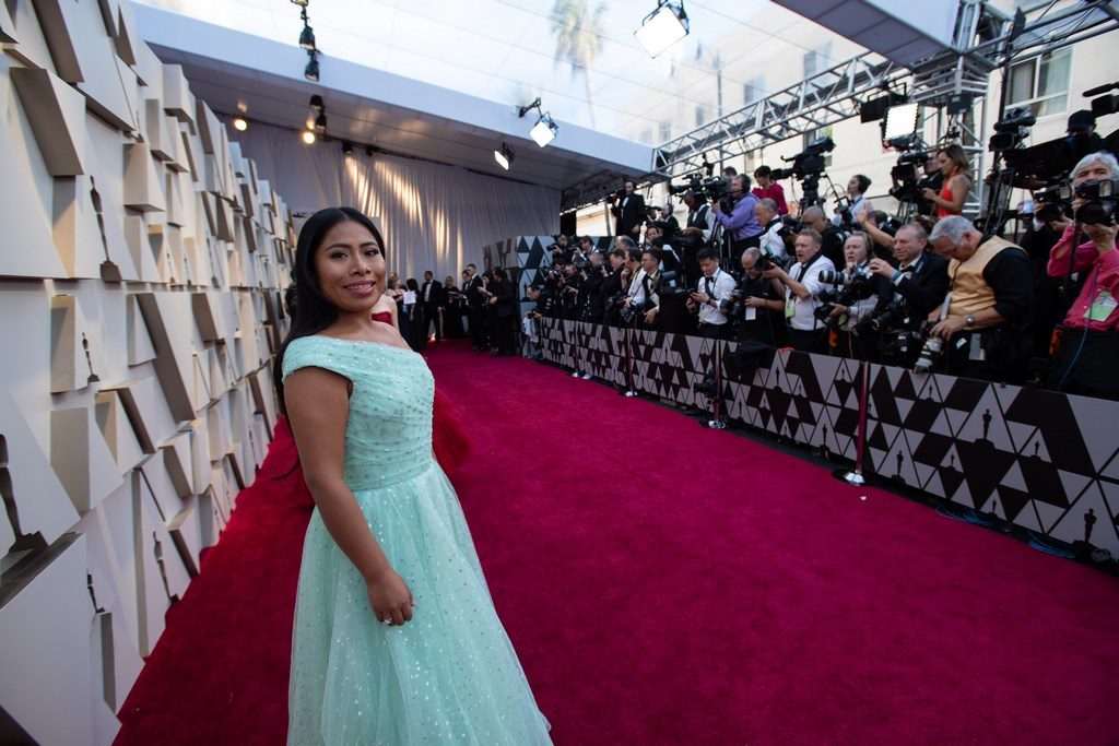 Yalitza Aparicio, Oscar® nominee, arrives on the red carpet of The 91st Oscars® at the Dolby® Theatre in Hollywood, CA on Sunday, February 24, 2019.