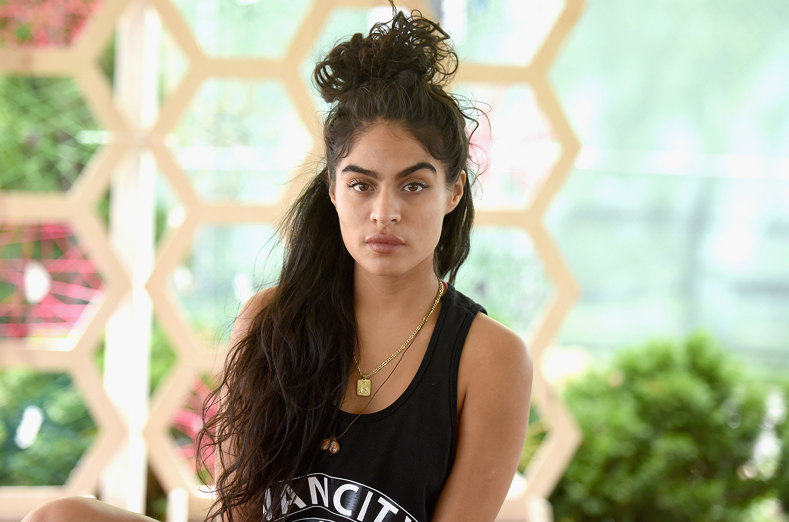 NEW YORK, NY - JUNE 03:  Singer-songwriter Jessie Reyez poses during the 2017 Governors Ball Music Festival - Day 2 at Randall's Island on June 3, 2017 in New York City.  (Photo by Noam Galai/Getty Images)