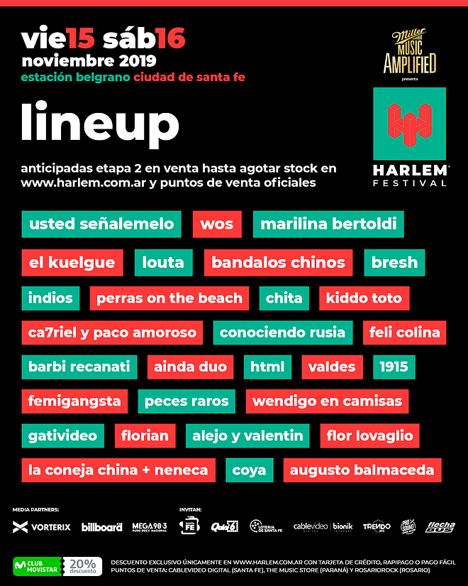 harlem festival line up
