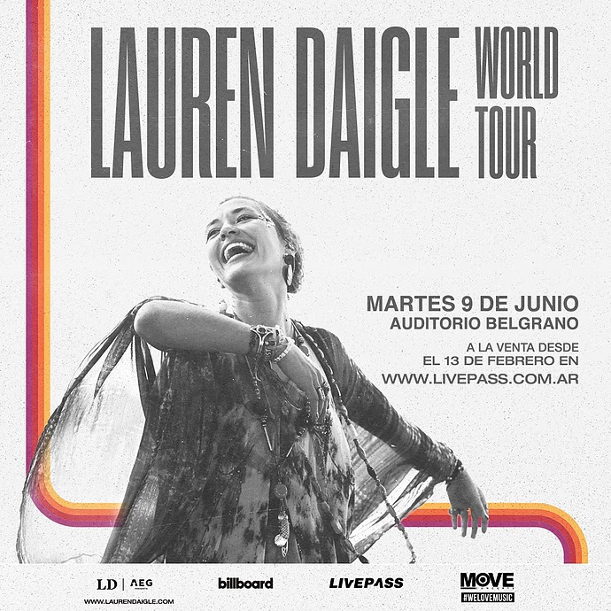 Lauren Daigle por primera vez en Argentina