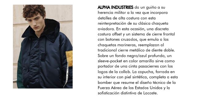 lacoste alpha industries