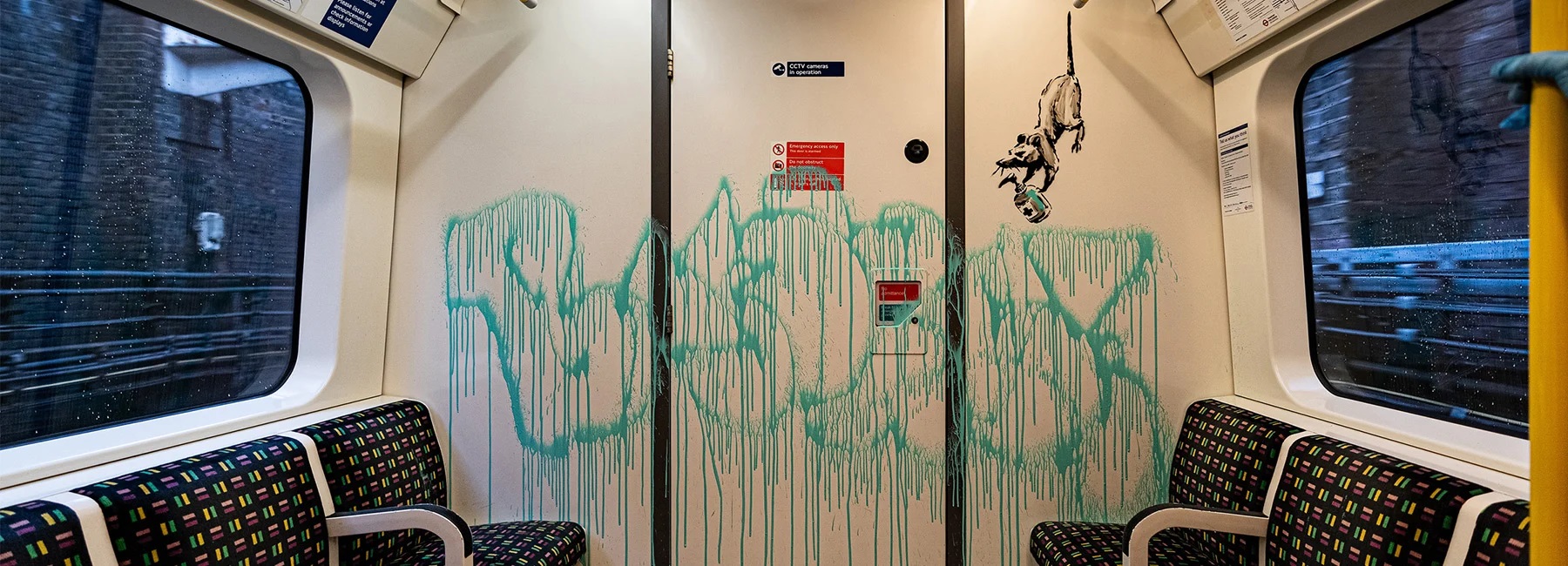 Banksy se metió en el subte de Londres para dar su mensaje por el Covid-19 (1)