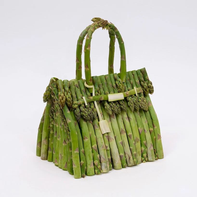 enaguas carpeta tratar con Hermès presenta una serie de bolsos Birkin hechos con vegetales reales