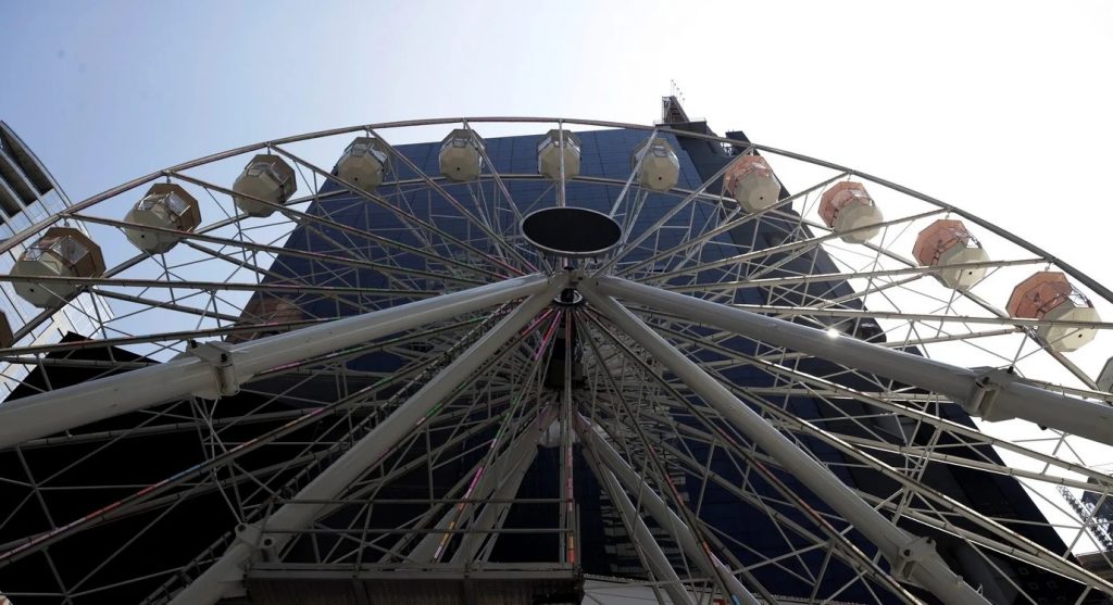 La rueda de la fortuna que es sensación en Times Square La rueda de la